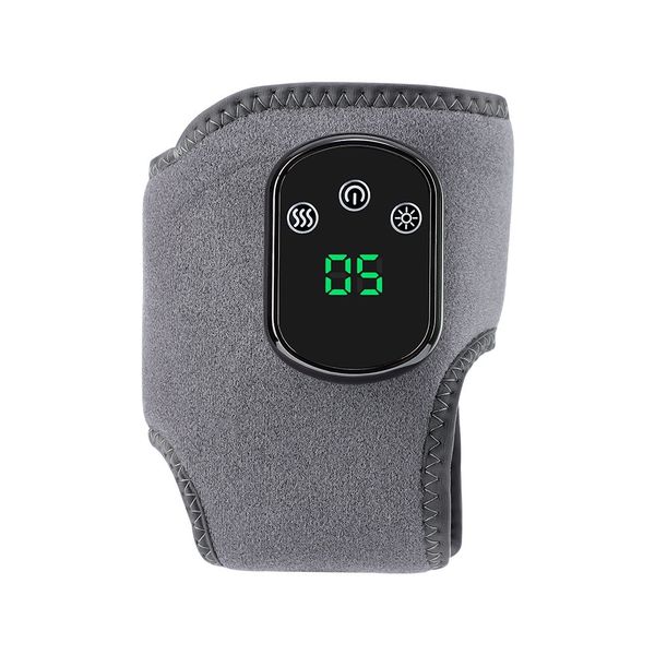 Heated Ankle Massager Wrap 5 Heat Levels 3 Vibration Portable Support