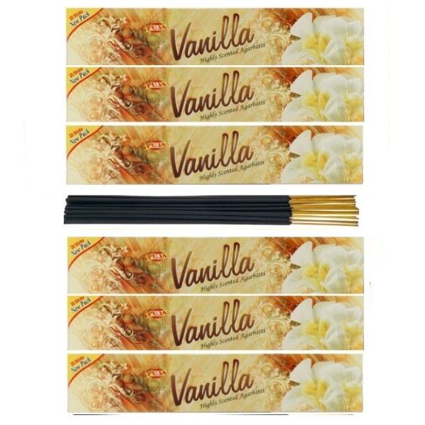 Puja Incense Sticks Highly Scented Agarbatti - Vanilla - 120 Sticks