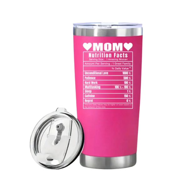 20 Oz Mom Chic Pink Stainless Steel Tumbler