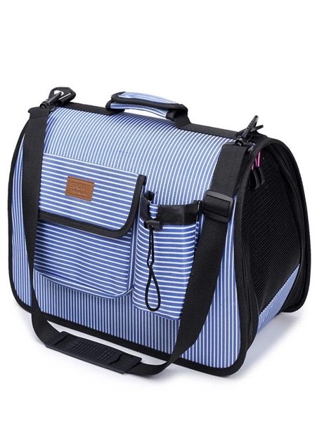 Pet Dog Cat Puppy Carrier Bag Soft Sided Handbag - Black