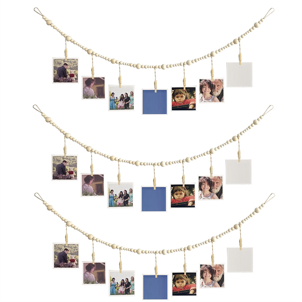 3Pcs Hanging Photo Display Wall Decor