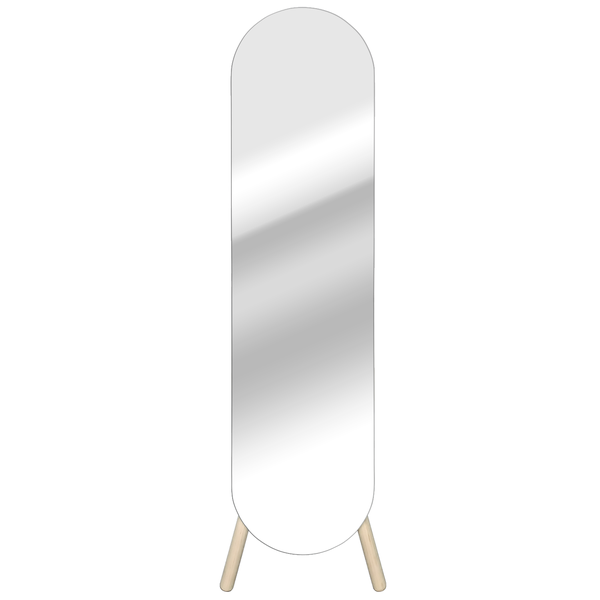 Inspire Mirror Nordik Pysche Oak 43x150cm