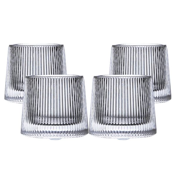 Heartdeco Set of 4 Spinning Whiskey Glass-150ml