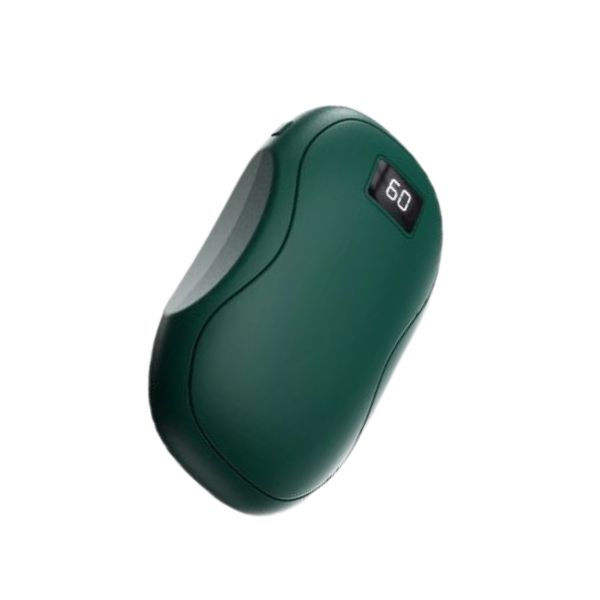 (6000mAh) Space Capsule Hand Warmer &amp; Power Bank - Green