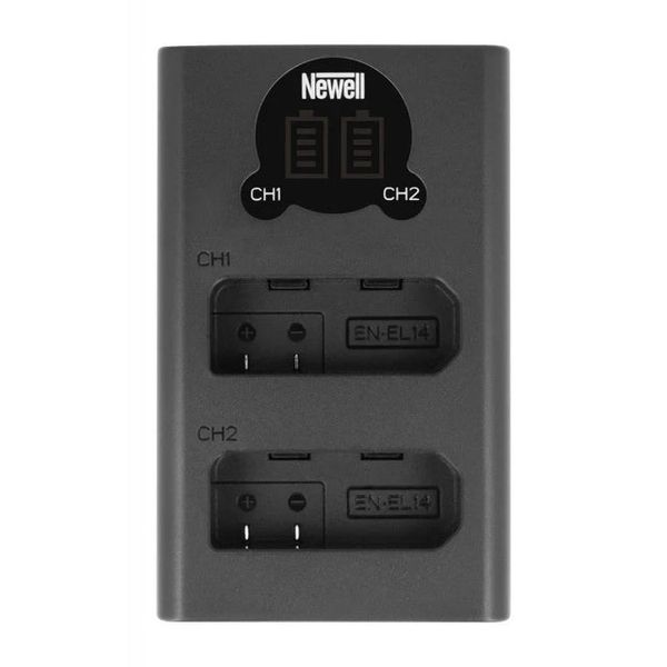 Newell DL-USB-C Nikon EN-EL14 USB Dual-Channel Battery Charger