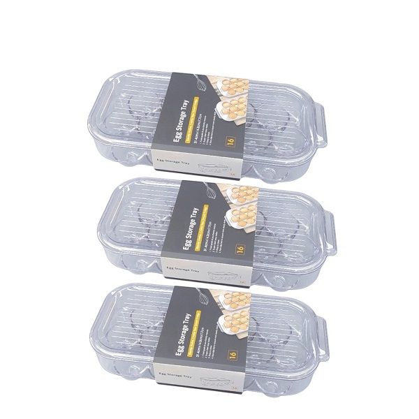 3 - Piece 16 Egg Storage Tray 31.5cm.
