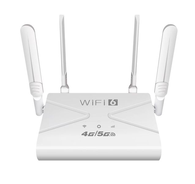 4G LTE WiFi 6 Router - 300Mbps High-Speed Network Router with 4 Antennas