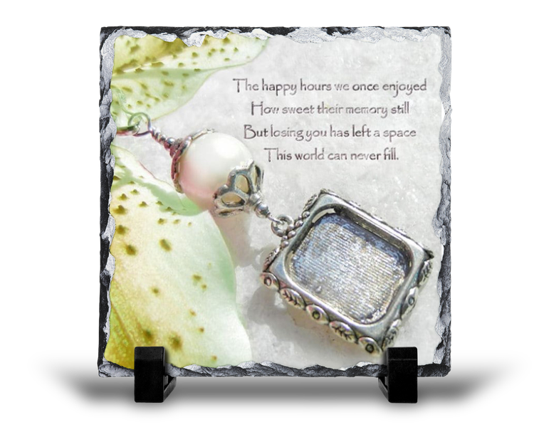The Happy Hours We Once Enjoyed Grief Memorial Gift Rock Slate