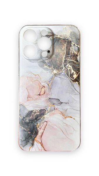 Silicone Marble Pattern Phone Case For iPhone 14 Pro - Multicolor