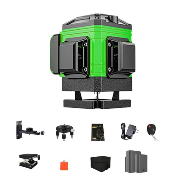 Laser Level Self-leveling 16 Lines Green Beam, Cross Line Tiling Floor Tool