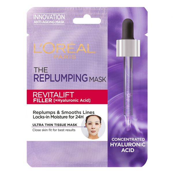 LOreal Paris Revitalift Filler Hyaluronic Acid - Replumping Tissue Mask