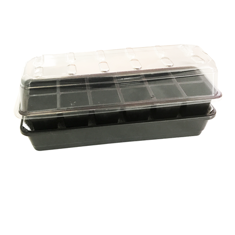 Garland Small Propagator with Holes in Black Seed Budget Vented 23cmx17cmx12.5cm 