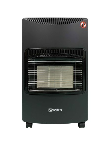 Zooltro Gas Heater with Regulator &amp; Hose - Full Size Non Foldable - Black