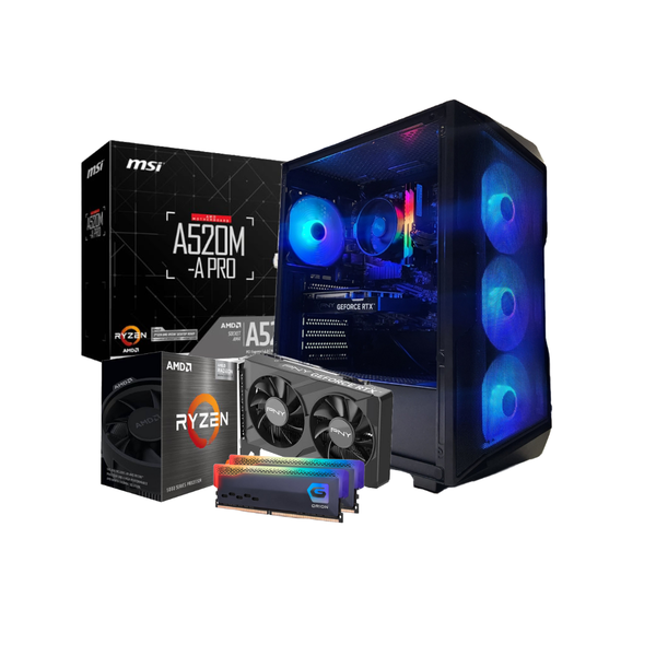 Antec "Azure Blitz Super Core"Gamer- AMD Ryzen 5 5500 / RTX 3050 Gaming PC