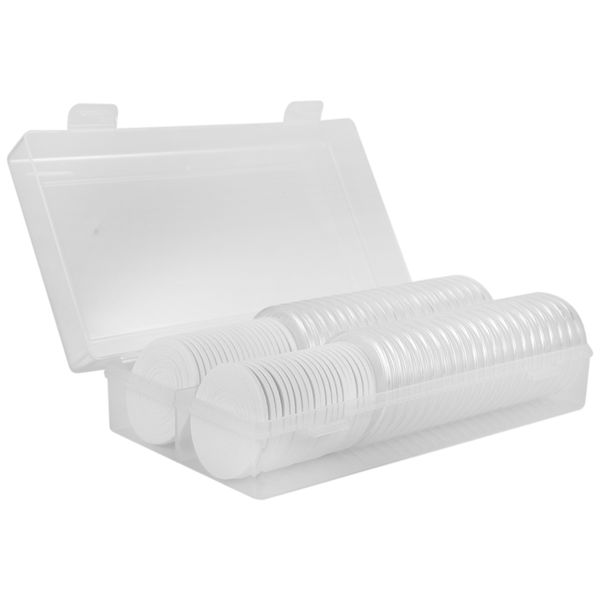 46 mm Coin Capsules Round Coin Holder Case and 7 Sizes Protect Gasket