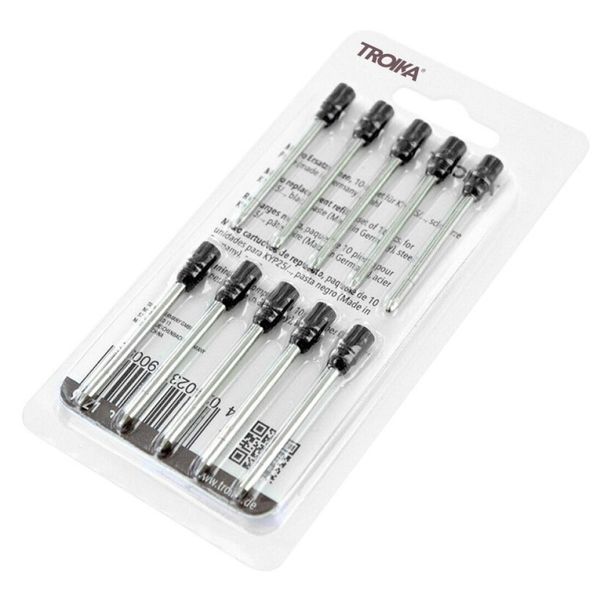 TROIKA Ink Refill: Mini 4cm Refill for TROIKA Keyring &amp; Liliput Pens x10