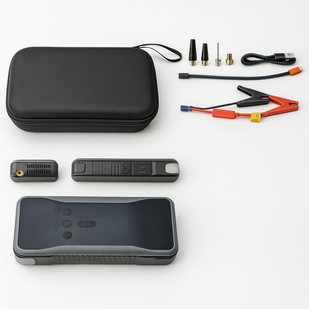 Jump Starter + Air Compressor - Multifunctional Tool