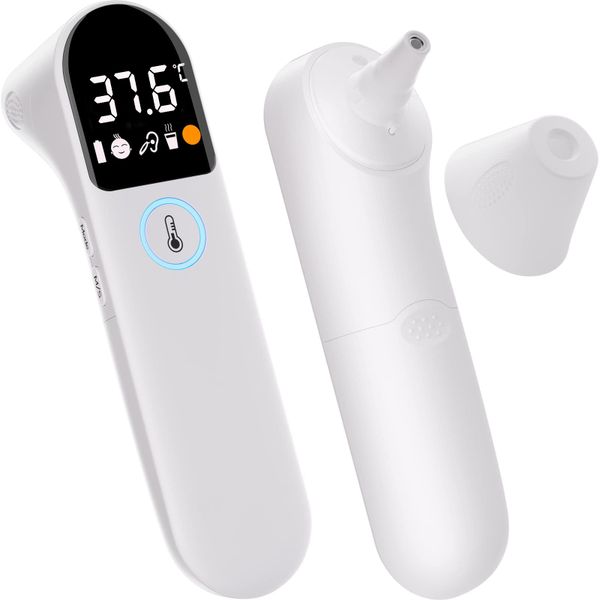 3-in-1 Baby Infrared Thermometer, Ear &amp; Forehead Thermometer, LED Digits