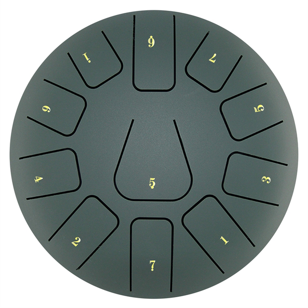 8 Inch Steel Tongue Drum 11 Note Tambourine K