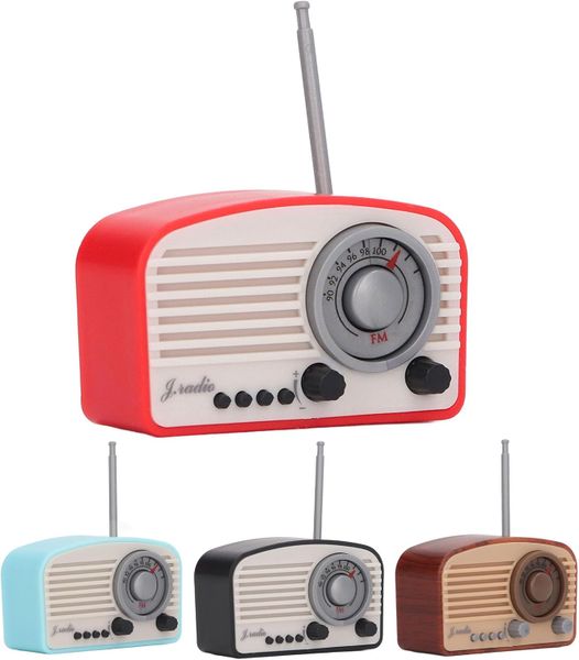 Toy MIni Dollhouse Radio Cute Portable Miniature Ornament for Kids - 4 Piece - 5cm