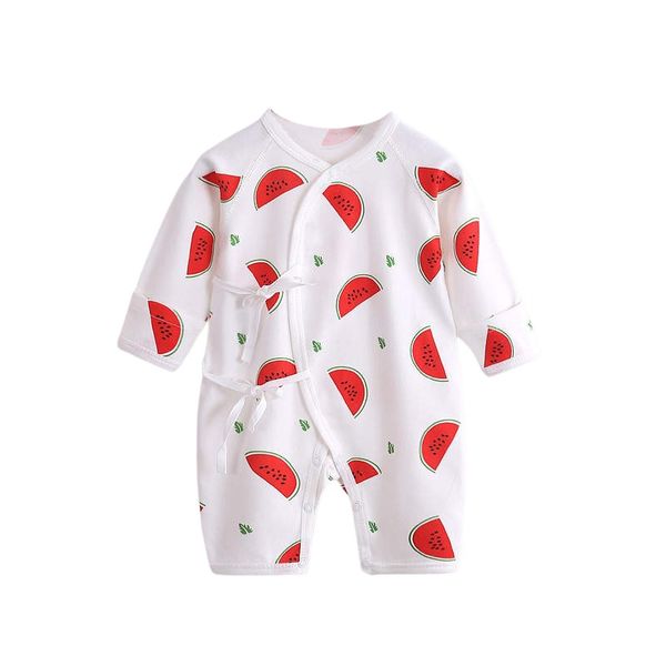 100% Cotton Monk Style Baby Romper - Watermelon