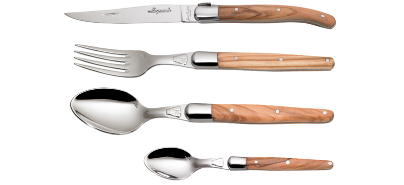 Laguiole By Jean Dubost 24 Piece Set Olivewood
