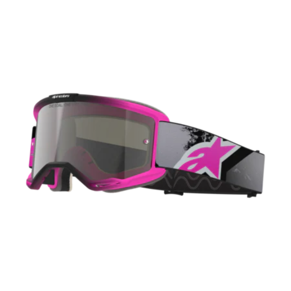 Alpinestars Vision 5 Lahnd Goggles - Iron/Pink Flou Mirror Silver