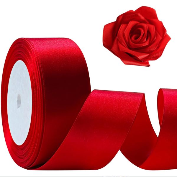 Single Face Polyester Silk Fabric Hair String Ribbon for Craft
