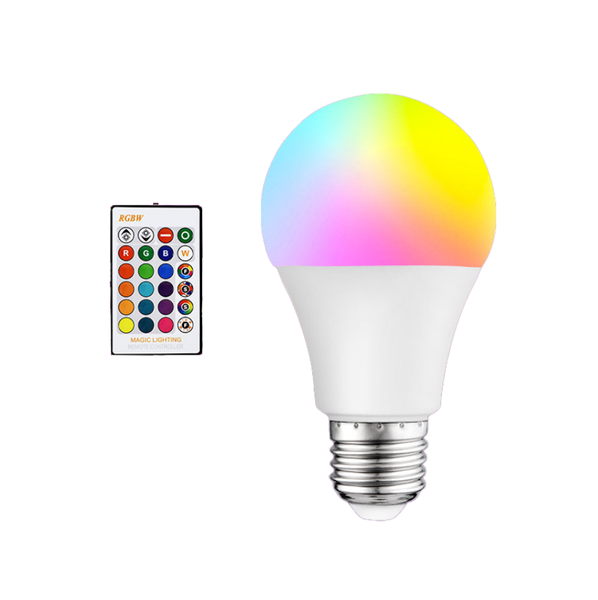 LED Remote Control Rainbow Light Bulb E27 Screw