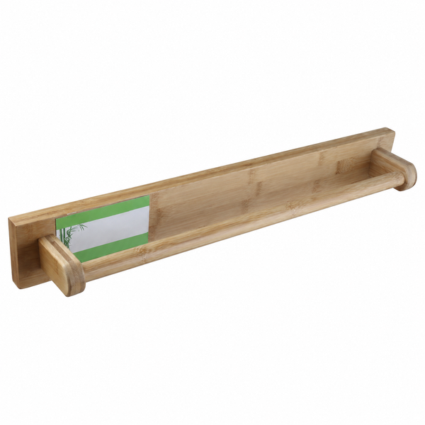 Bamboo Single Towel Rail 600mm