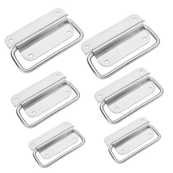 Tool DIY Stainless Steel Multi-Purpose Foldable Pull Handles Set of 6