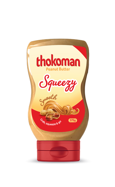 All New Thokoman Squeezy Peanut Butter - 375g