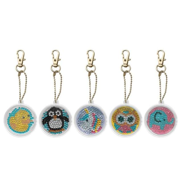 Crafty Dots - Diamond Painting Keyring Kit Set - Baby Animals