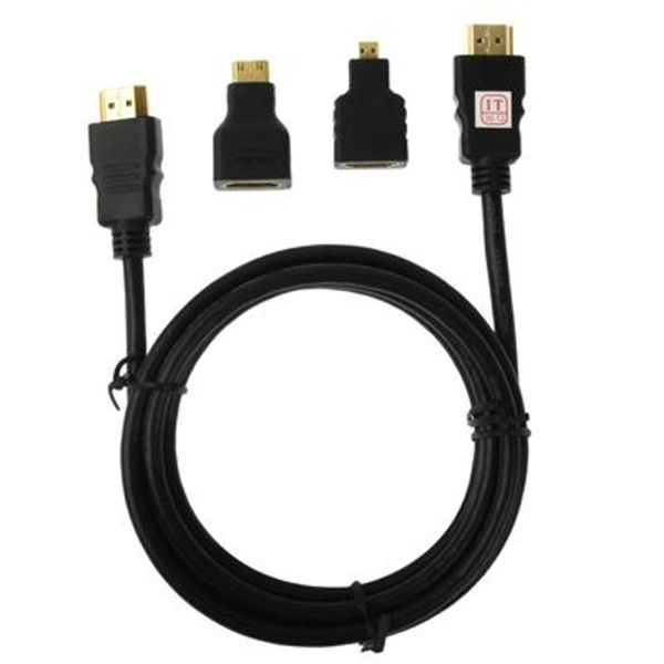3 in 1 HDMI Full HD Cable with Mini and Micro Adapter