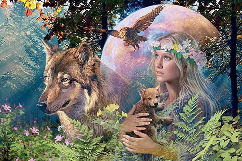 Nature Girl 40 x 60cm Diamond Art Square Drill