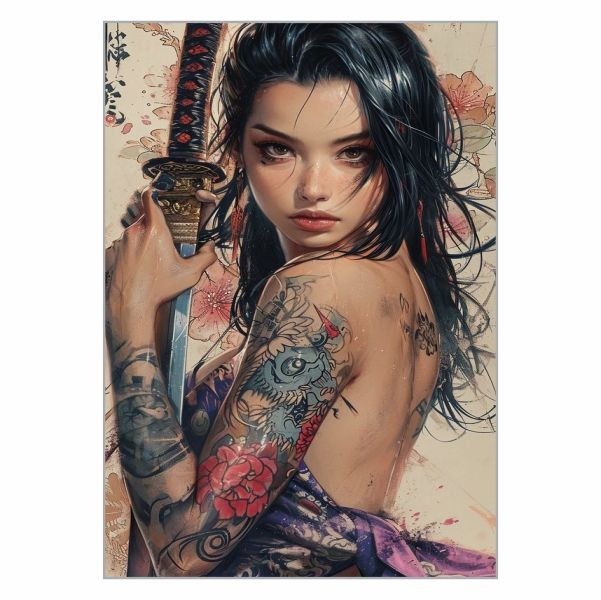Female Samurai Poster - A1
