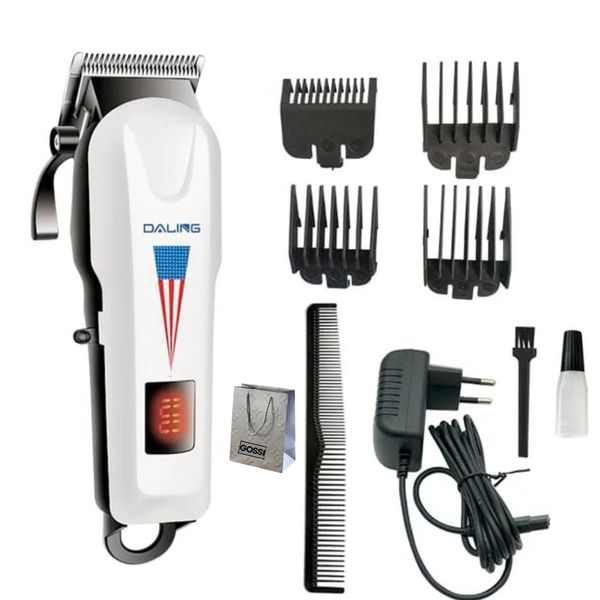 Daling Hair Clipper Electric Cordless Hair Trimmer LCD Display &amp; GOSSI Bag
