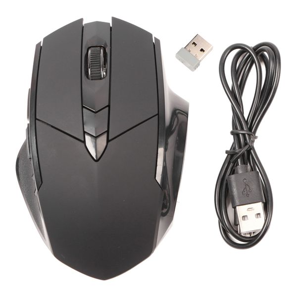Wireless Mouse Travel Silent Ergonomic Black
