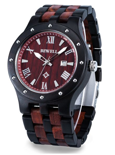 Bewell Simplified Wooden Watch