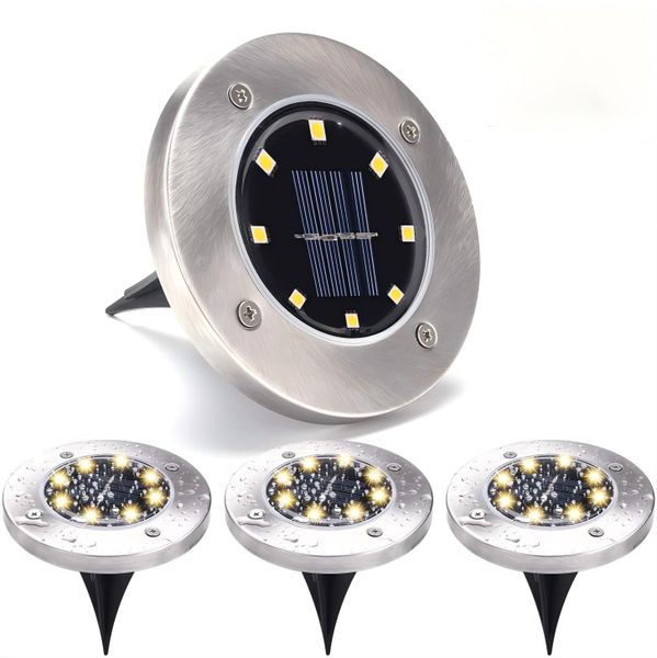 Garden Outdoor, Solar Powered Path Lights, - Warm White (4 Packs)