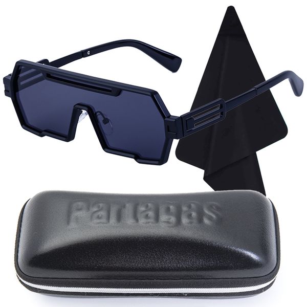 Classic Metal Frame Polarized Sunglasses for Men with Glasses Case