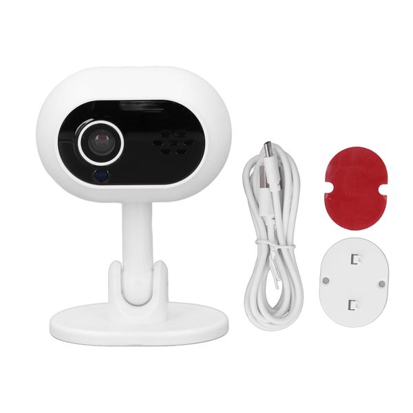 1080P WiFi Pet Camera 360 Rotation Night Vision White