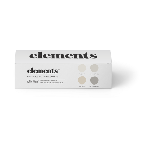 Elements Washable Matt - Box of 4 flawless color samples