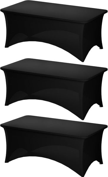 Black Stretch Table Cloth Pack of 3
