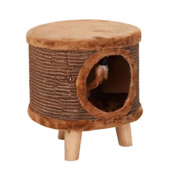 Zugo Sisal Grey Cat Stool