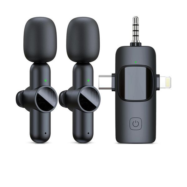 3-in-1 Wireless Lavalier Microphone