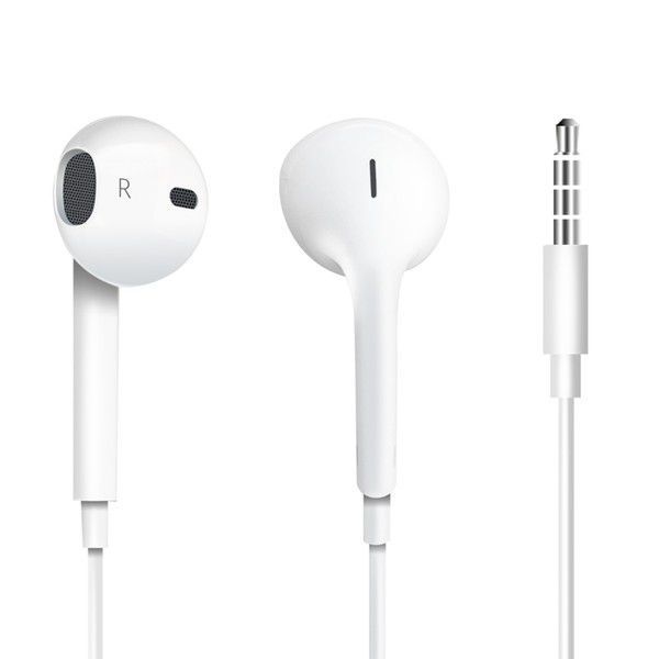 Wired InEar White Earphones With Control