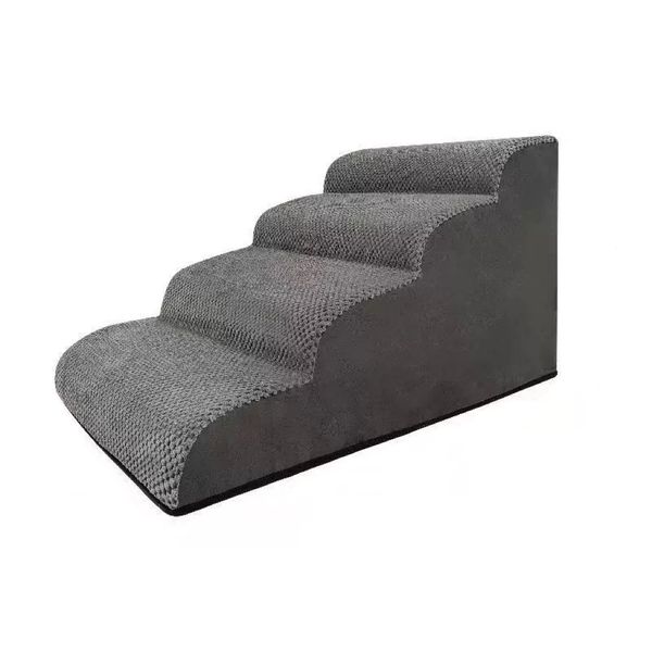Pet Training 4-Tier Foam Steps - Grey