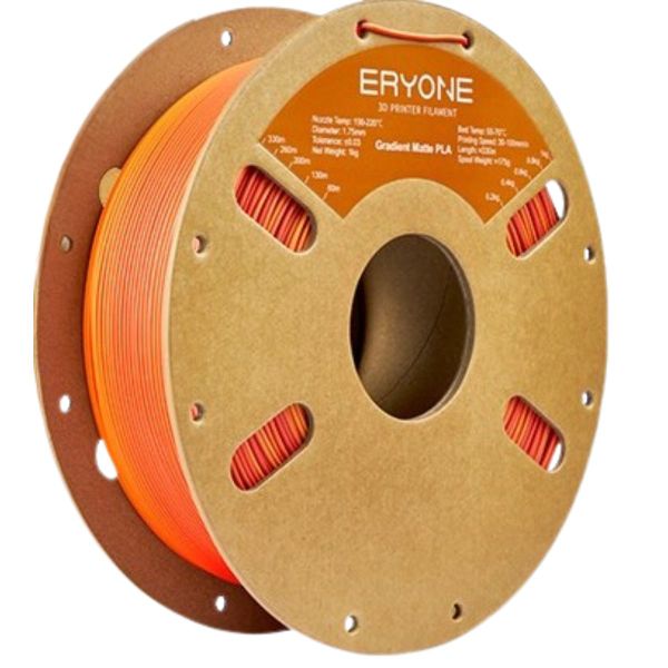 ERYONE Matte Gradient PLA Filament - Maple Leaf (Red &amp; Yellow), 1kg