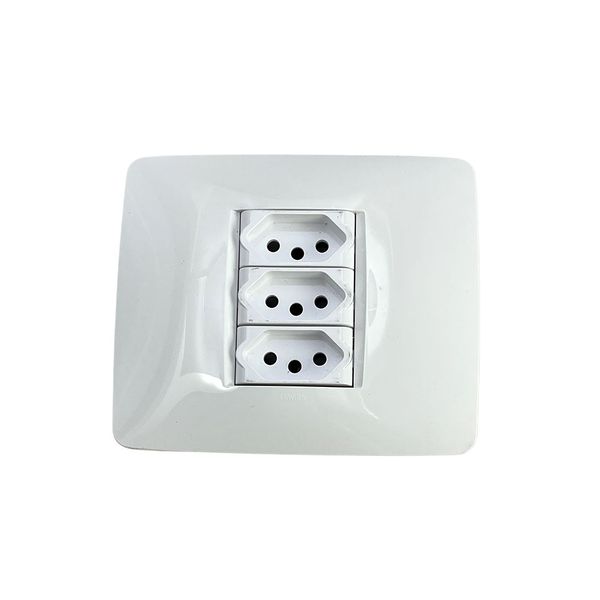 ACDC - Gewiss Chorus GEO White 4x4 Socket Outlet (White)